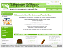 Tablet Screenshot of linuxmint-shop.de